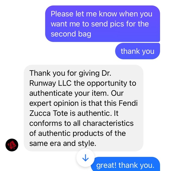 ❤️SOLD❤️ Authentic Fendi Zucca Canvas Tote - Picture 6 of 12